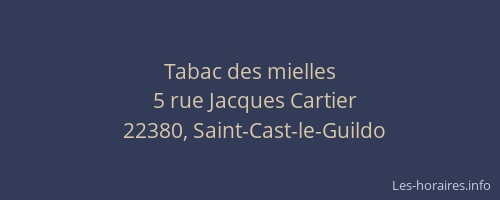 Tabac des mielles