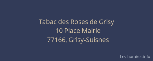Tabac des Roses de Grisy
