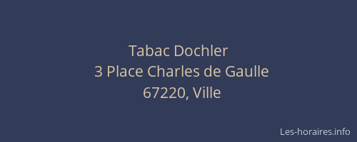 Tabac Dochler