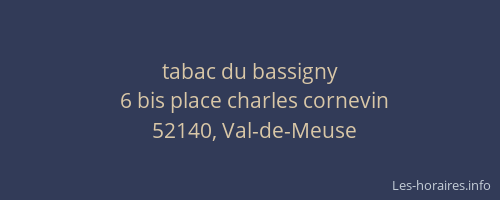 tabac du bassigny