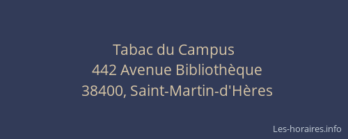 Tabac du Campus
