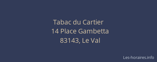 Tabac du Cartier