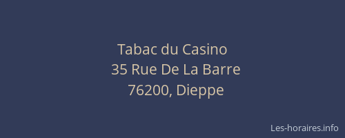 Tabac du Casino