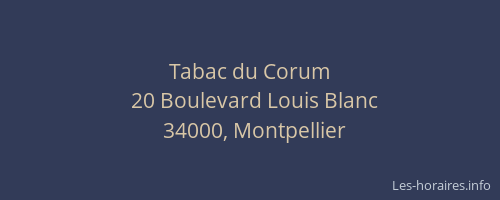 Tabac du Corum