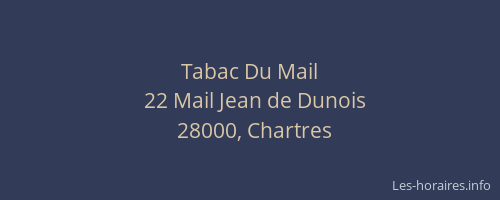 Tabac Du Mail