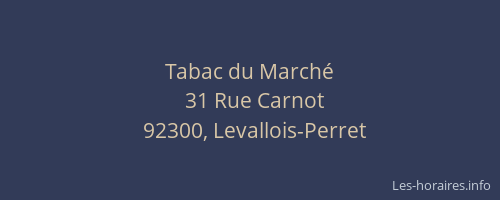 Tabac du Marché