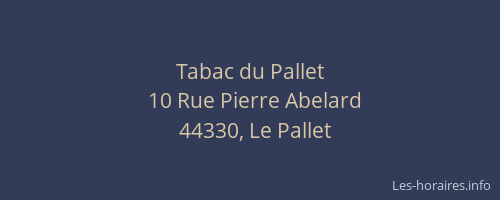 Tabac du Pallet