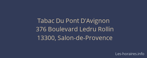 Tabac Du Pont D'Avignon