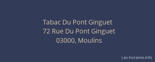 Tabac Du Pont Ginguet