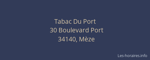 Tabac Du Port