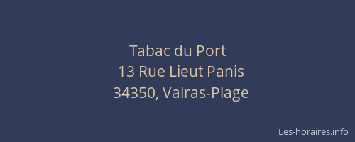 Tabac du Port