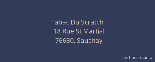Tabac Du Scratch