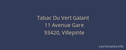 Tabac Du Vert Galant
