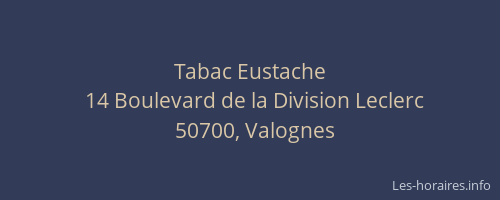 Tabac Eustache