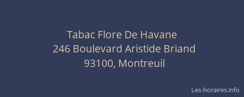 Tabac Flore De Havane