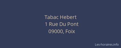 Tabac Hebert
