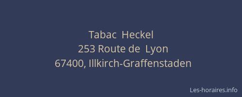 Tabac  Heckel