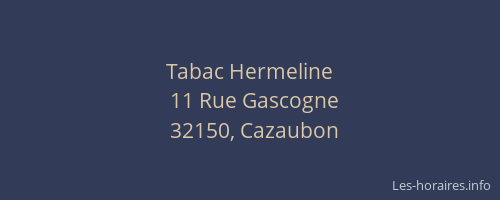 Tabac Hermeline