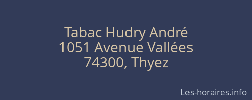 Tabac Hudry André