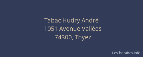 Tabac Hudry André