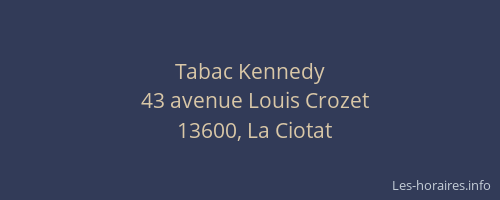 Tabac Kennedy