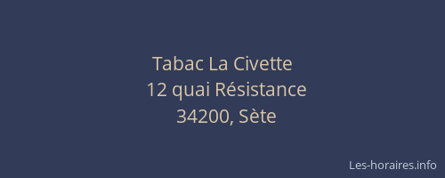 Tabac La Civette