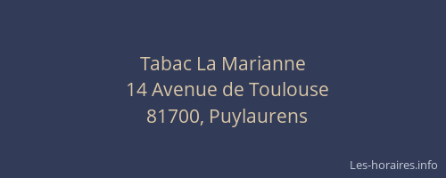 Tabac La Marianne
