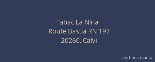 Tabac La Nina