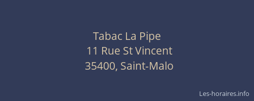 Tabac La Pipe