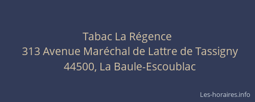 Tabac La Régence