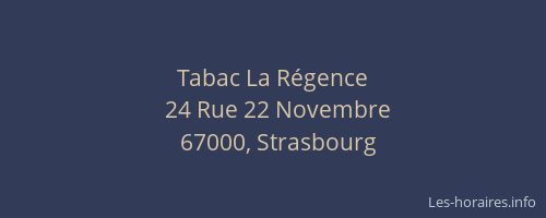 Tabac La Régence