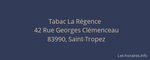 Tabac La Régence