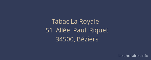 Tabac La Royale