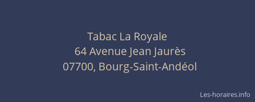 Tabac La Royale