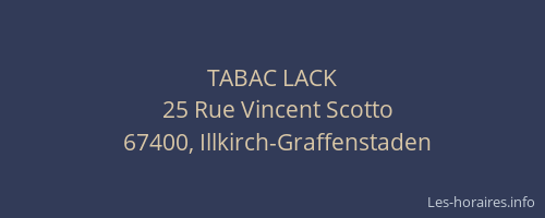 TABAC LACK
