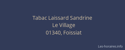 Tabac Laissard Sandrine