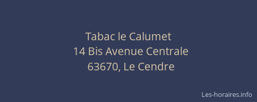 Tabac le Calumet
