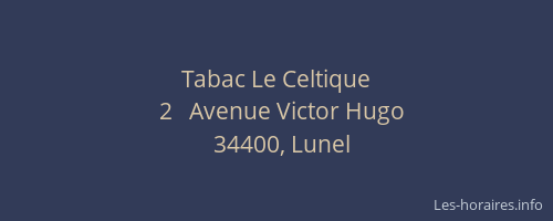 Tabac Le Celtique