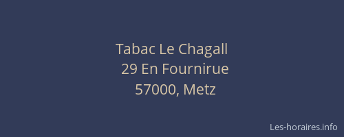 Tabac Le Chagall