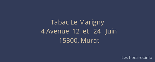 Tabac Le Marigny