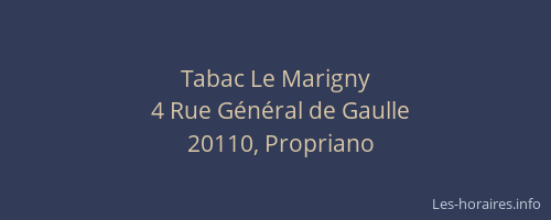 Tabac Le Marigny