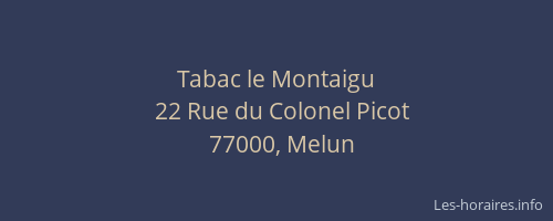 Tabac le Montaigu