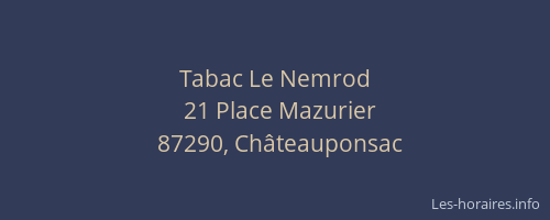 Tabac Le Nemrod