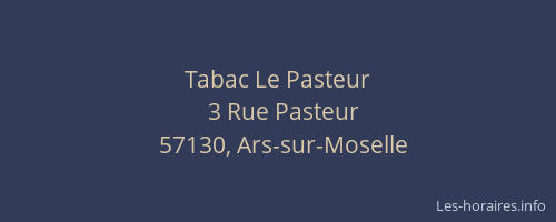 Tabac Le Pasteur