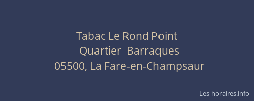 Tabac Le Rond Point