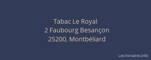 Tabac Le Royal