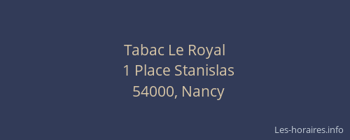 Tabac Le Royal