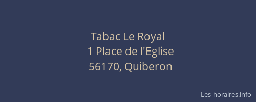 Tabac Le Royal