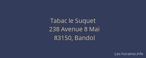 Tabac le Suquet
