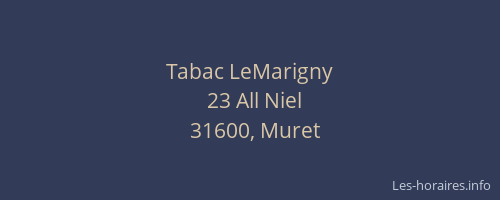 Tabac LeMarigny